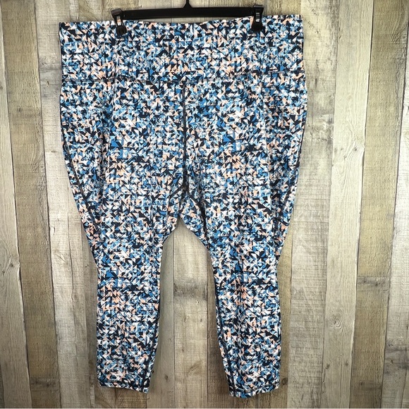 Xersion Sz 4X 7/8 Active Ankle Length Leggings Quick Dri Hidden Waist Pocket - Picture 1 of 12